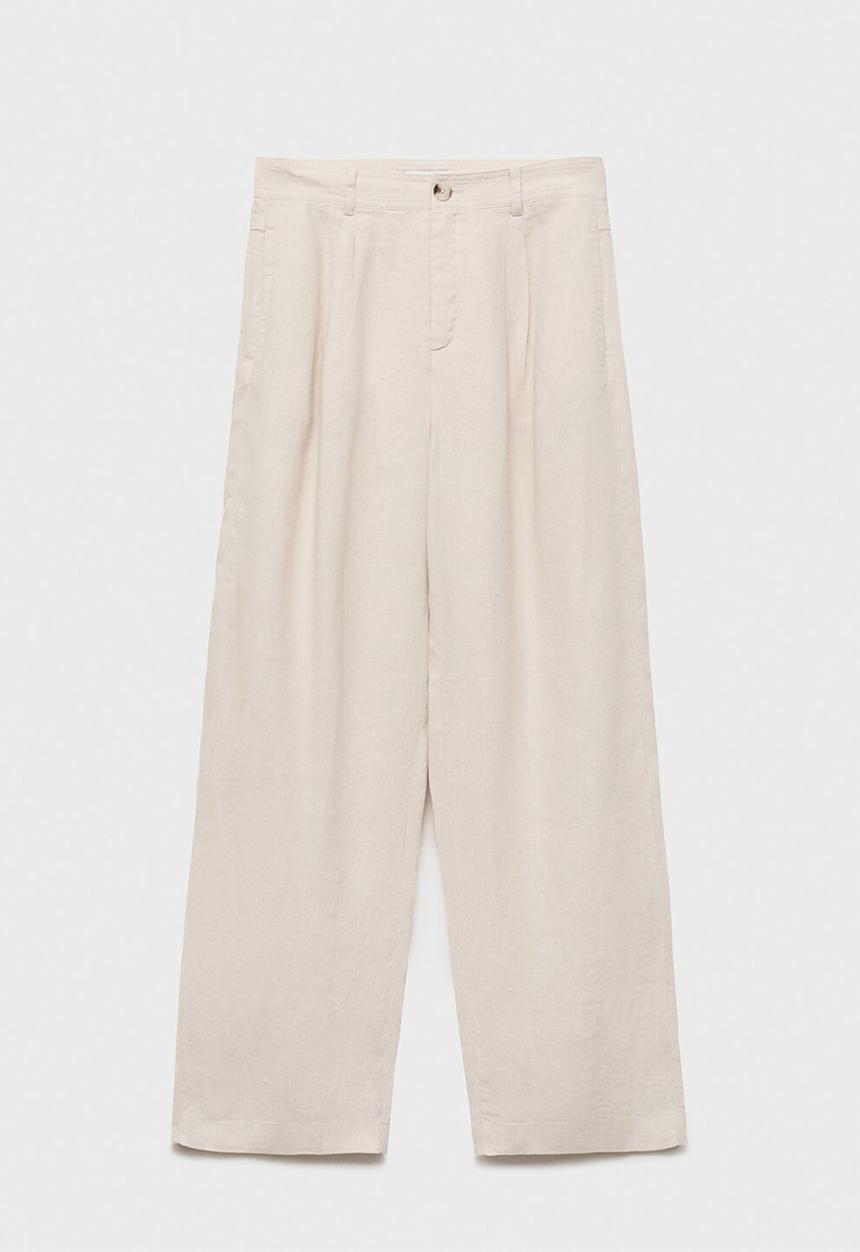 MANGO - Trousers Maneli - Light Pastel Gray