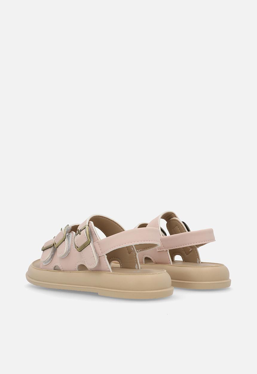 Pop Candy - Twin strap buckle sandal - pink