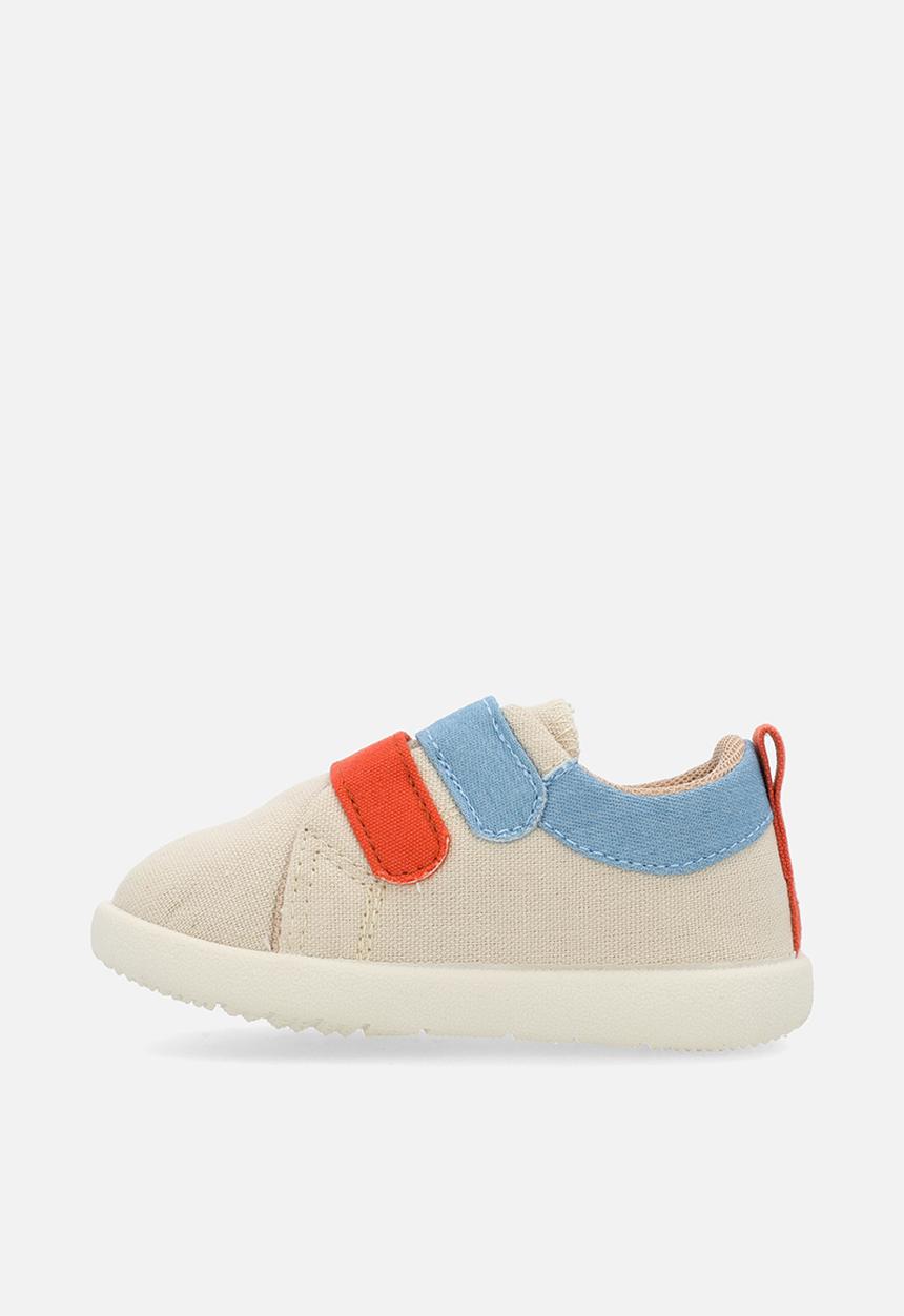 Pop Candy - Twin strap sneakers - beige/blue/orange