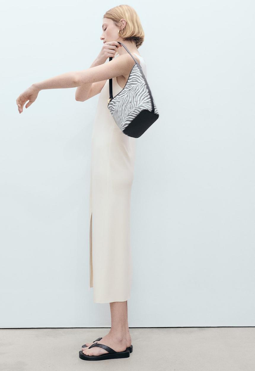MANGO - Dress Mushu - Light Beige