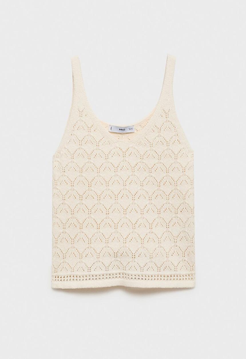 MANGO - Top Sito - Light Beige