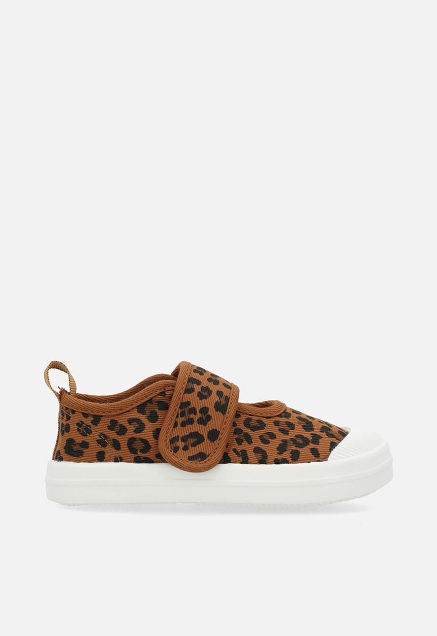 Pop Candy - Single strap sneakers - brown/leopard print