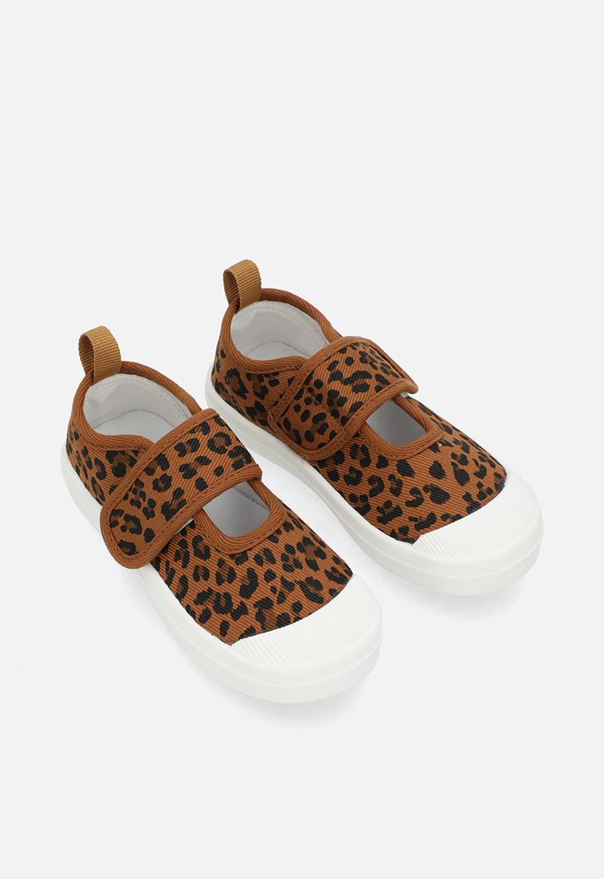 Pop Candy - Single strap sneakers - brown/leopard print