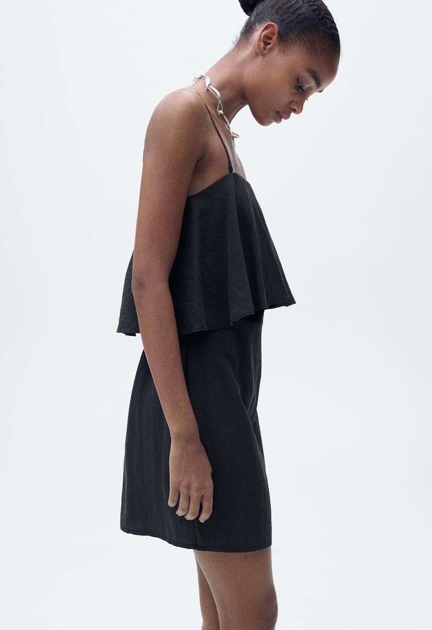 MANGO - Dress Palm - Black