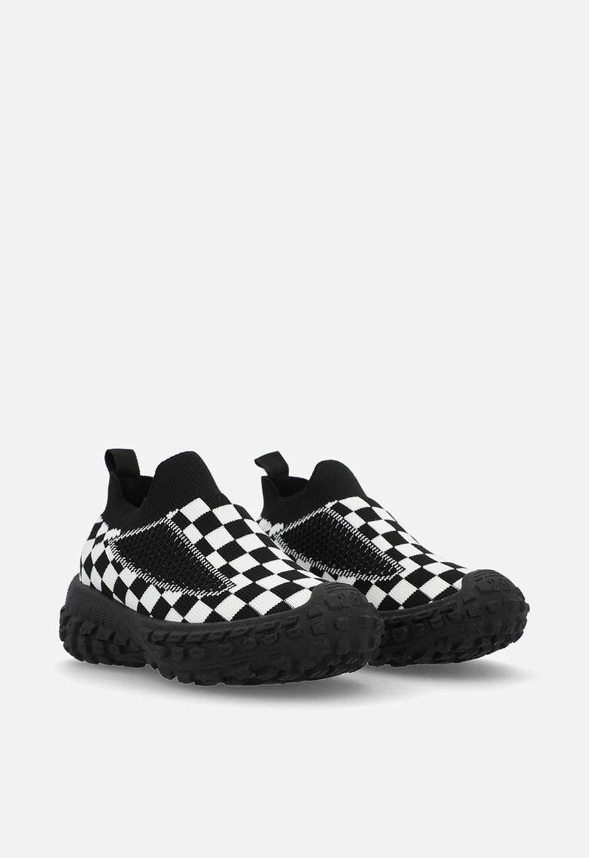 Pop Candy - Checker board sneakers-black & white