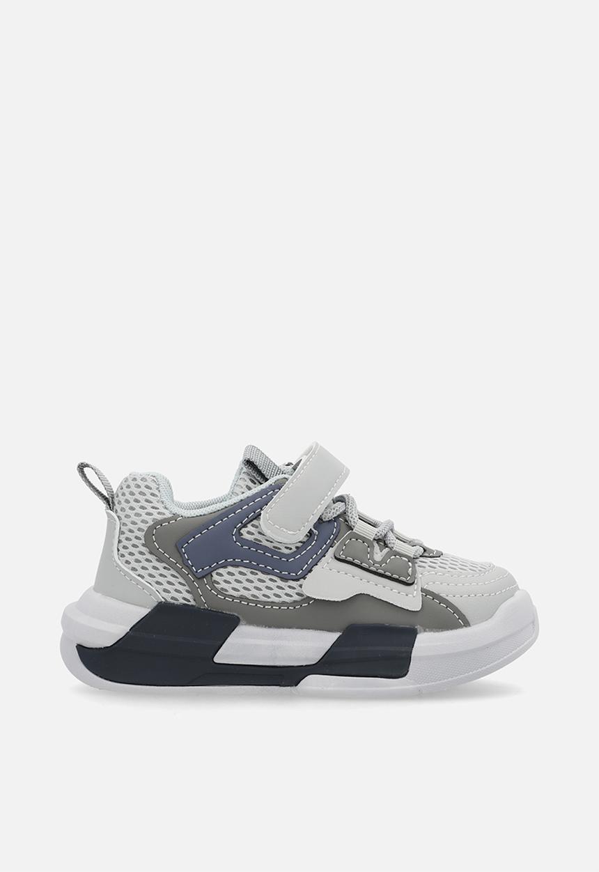 Pop Candy - Lace & adjustable fastener sneakers - grey