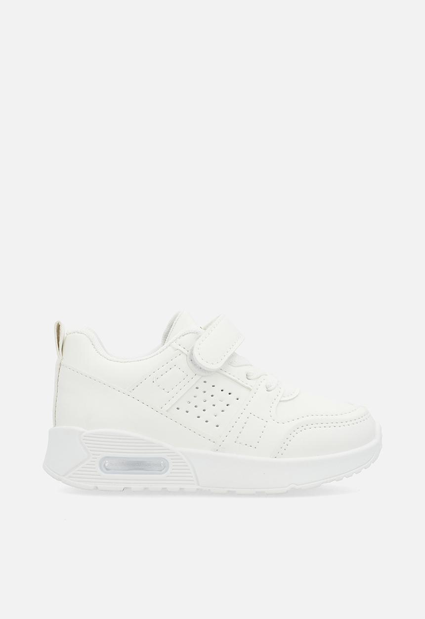 Pop Candy - Lace & adjustable fastener sneakers - white