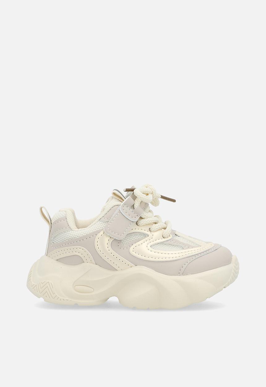 Pop Candy - Platform lace up sneakers-white
