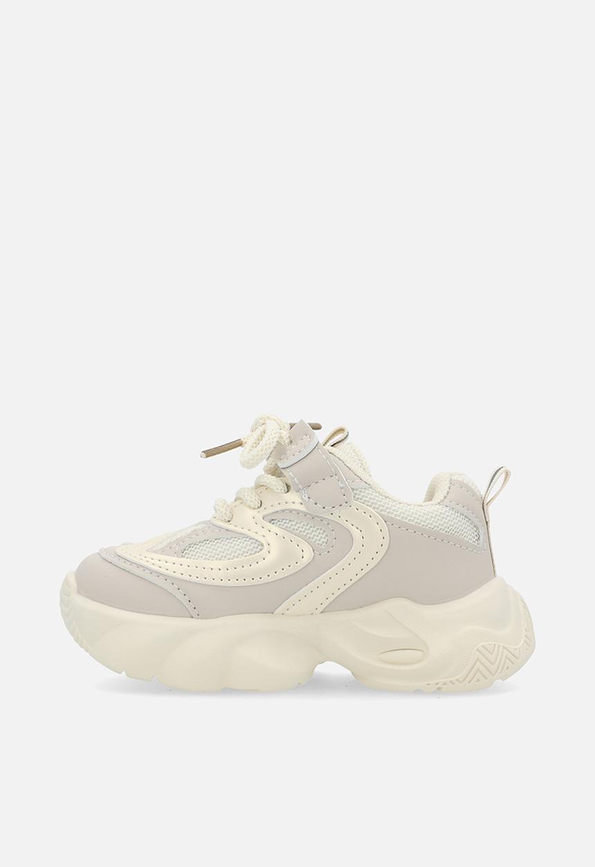 Pop Candy - Platform lace up sneakers-white