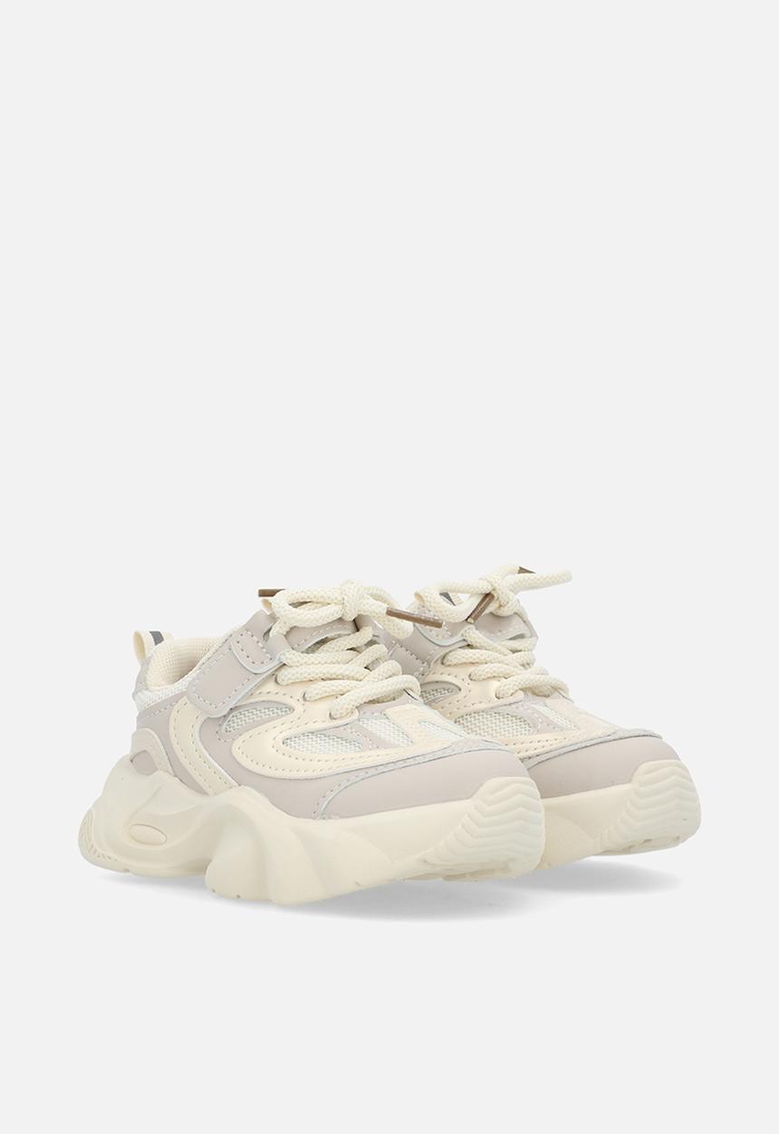 Pop Candy - Platform lace up sneakers-white