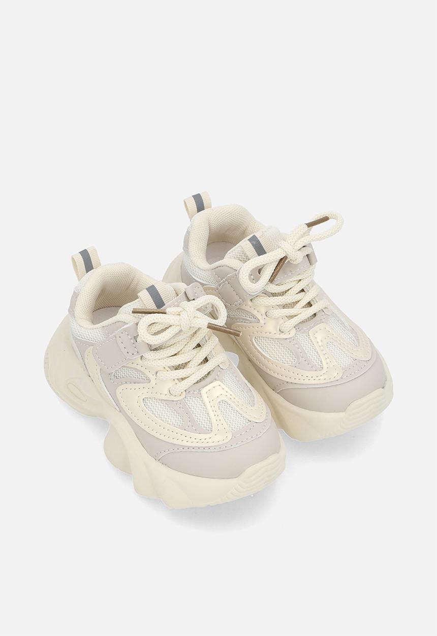 Pop Candy - Platform lace up sneakers-white
