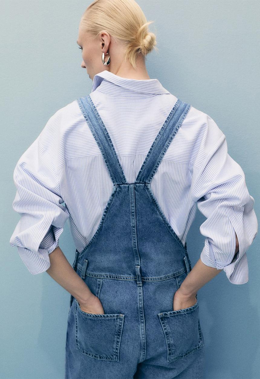 MANGO - Overall Carlota - Open Blue