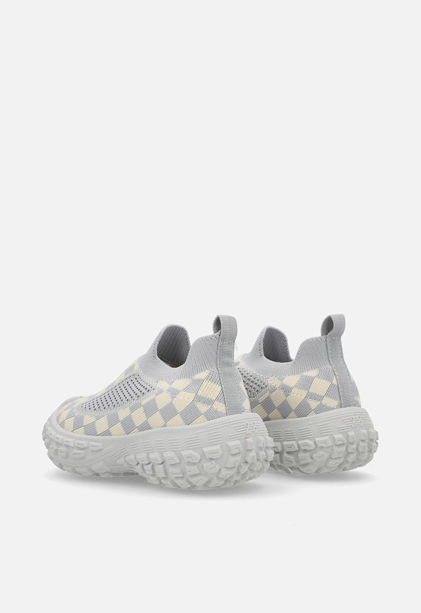 Pop Candy - Checker board sneakers-grey & white