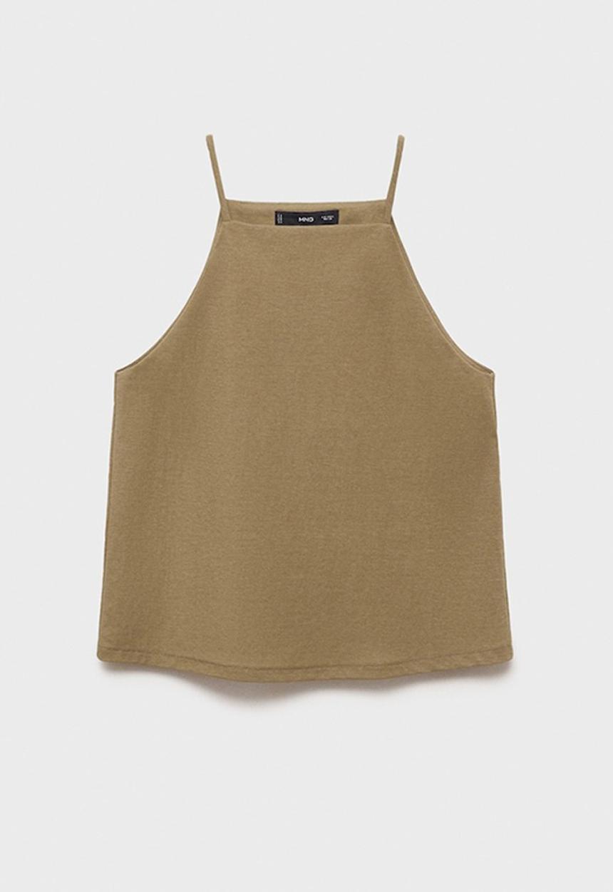 MANGO - Top Catleen - Khaki