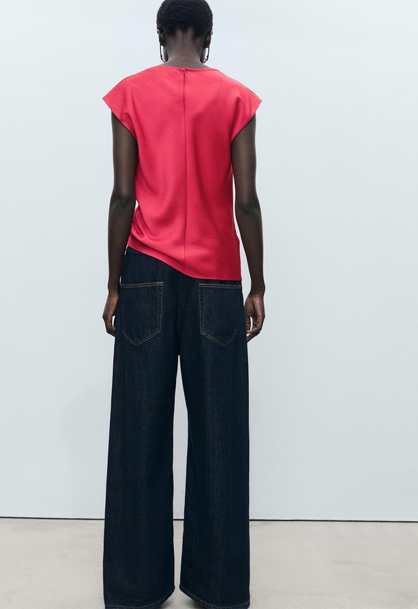 MANGO - Blouse Noelisi - Medium Red