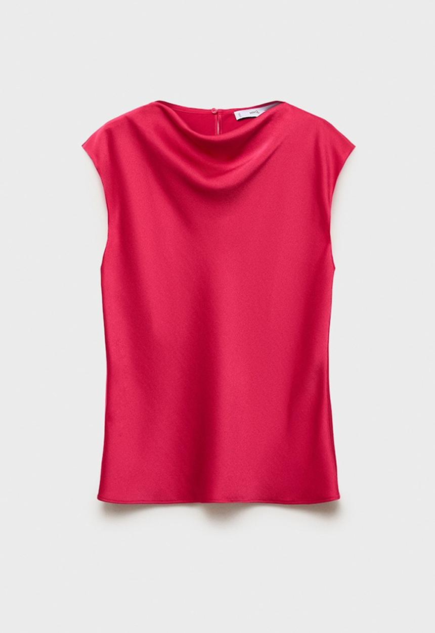 MANGO - Blouse Noelisi - Medium Red
