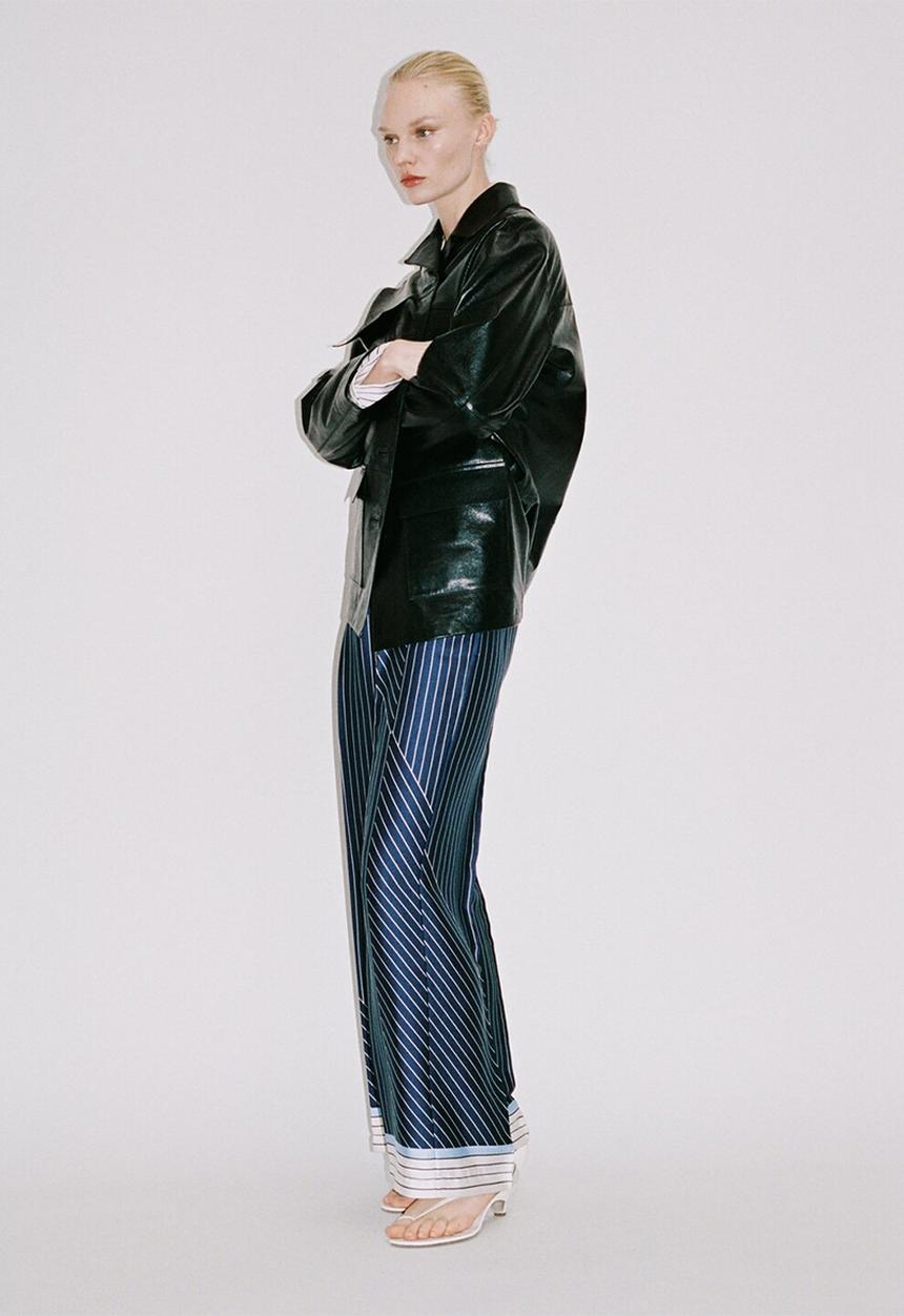 MANGO - Trousers Shirty - Medium Blue