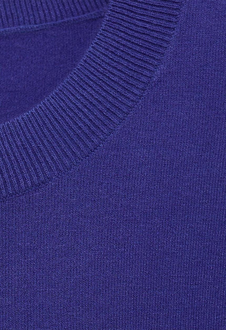 MANGO - Sweater Blanche - Medium Blue