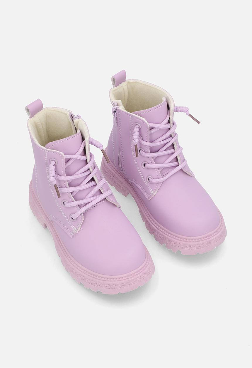 Pop Candy - Lace up boots - purple