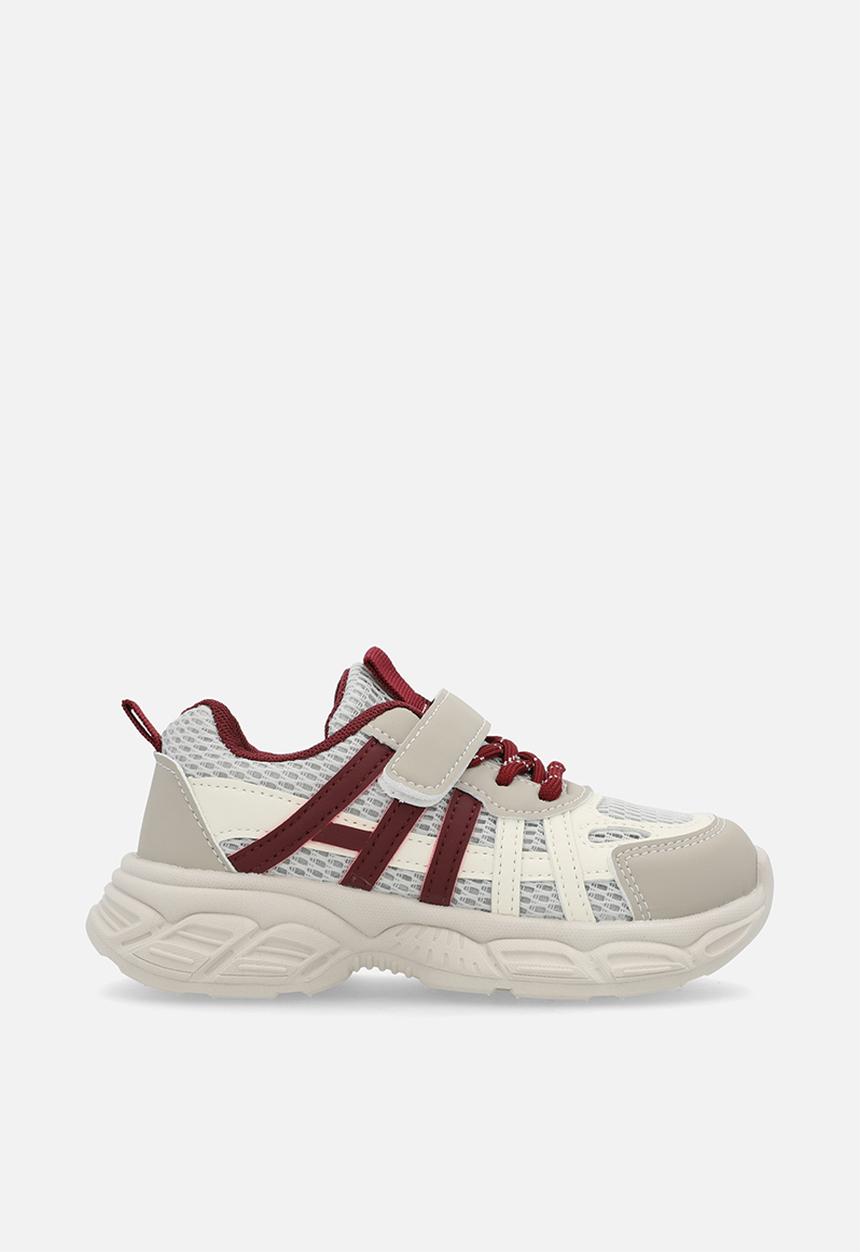 Pop Candy - Mesh detail trainers - red/ecru