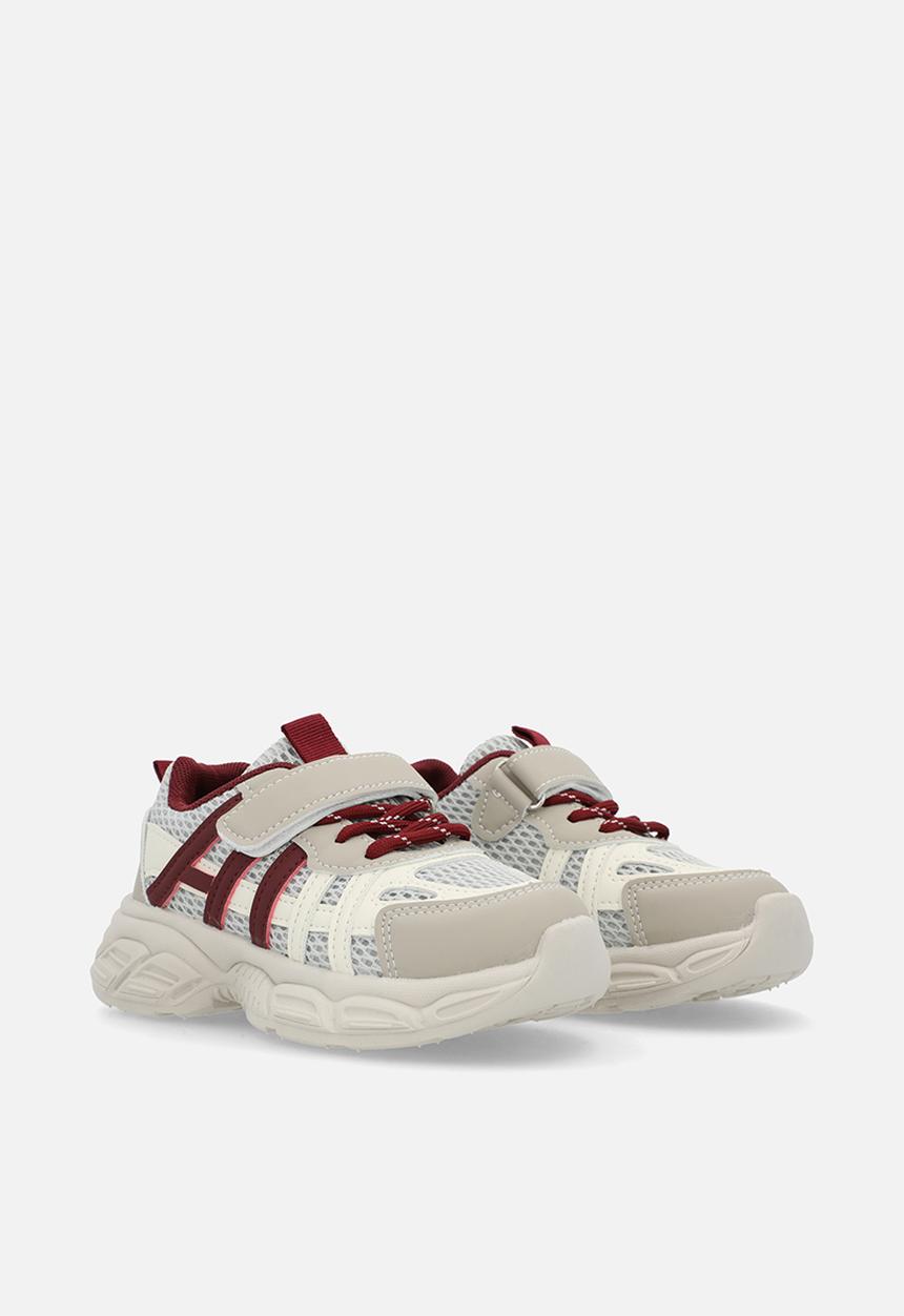 Pop Candy - Mesh detail trainers - red/ecru