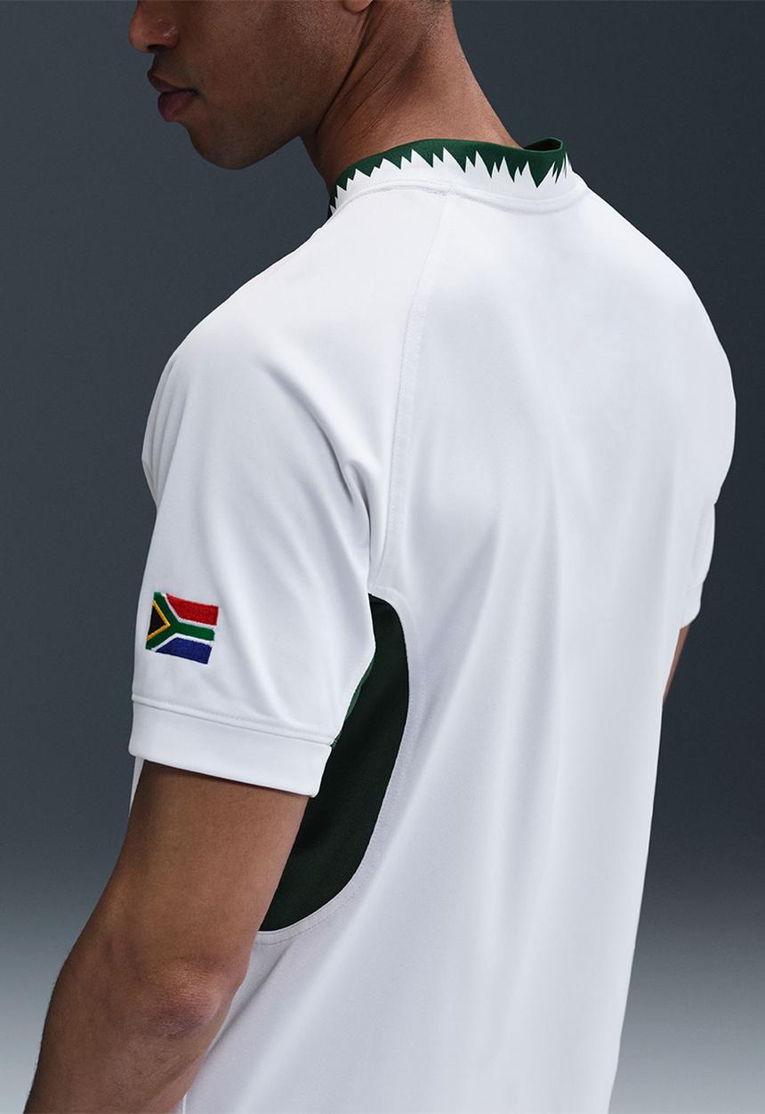 Nike - Springbok Men's Away 25/26 Stadium Jersey - White/Gorge Green