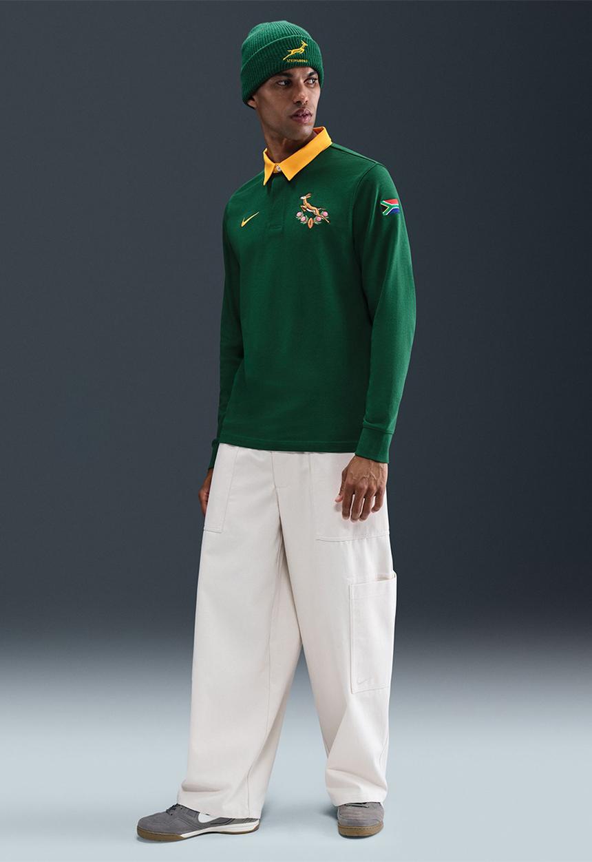 Nike - Springbok Heritage Home 2025 LS Jersey  - Gorge Green/University Gold