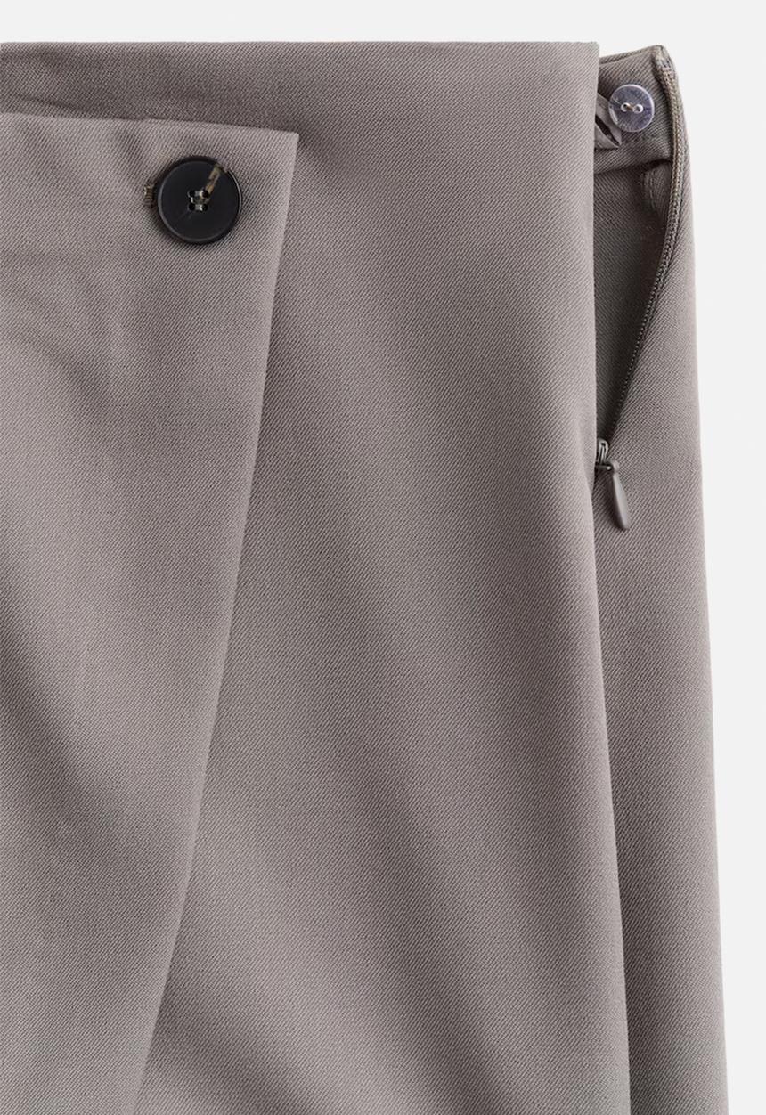 H&M - Wrap skort - dusty grey