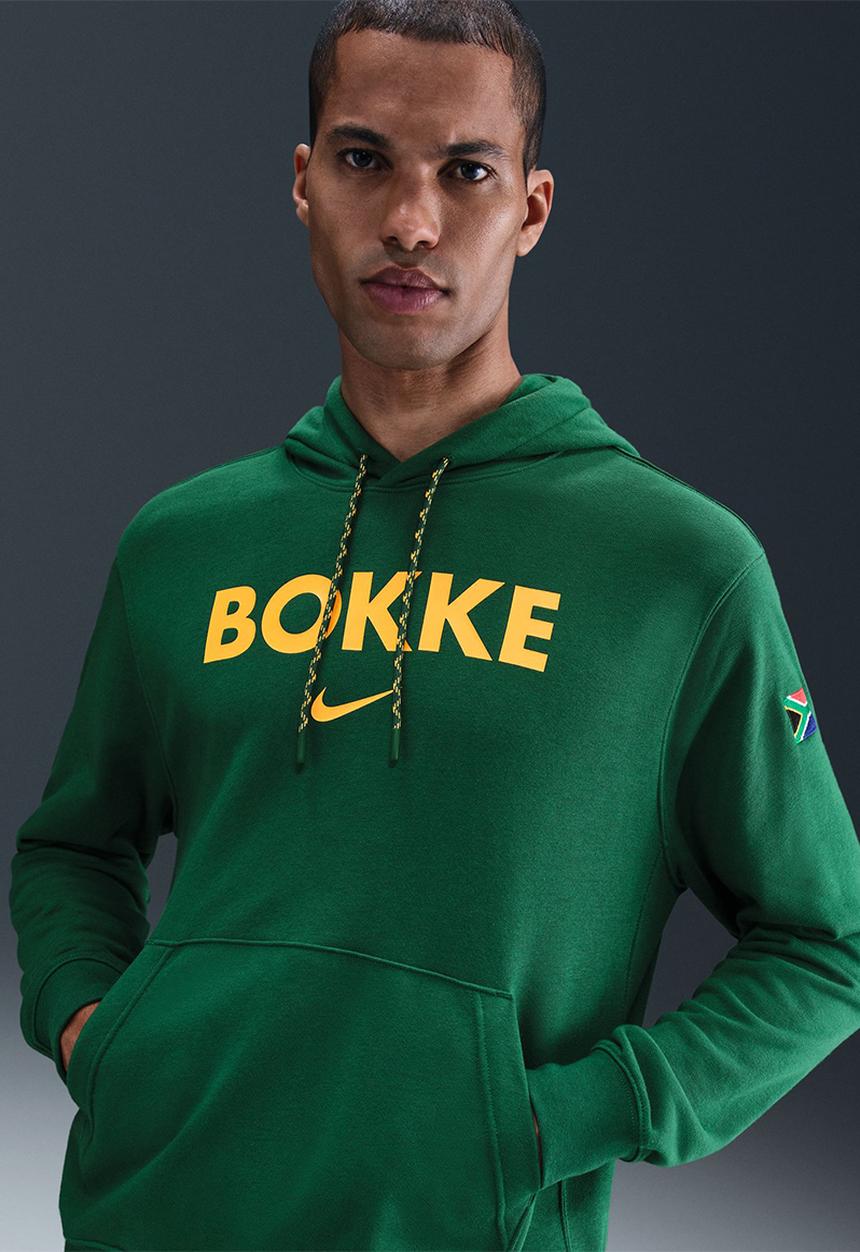 Nike - Springbok Men's 2025 Bokke Hoodie - Gorge Green/University Gold