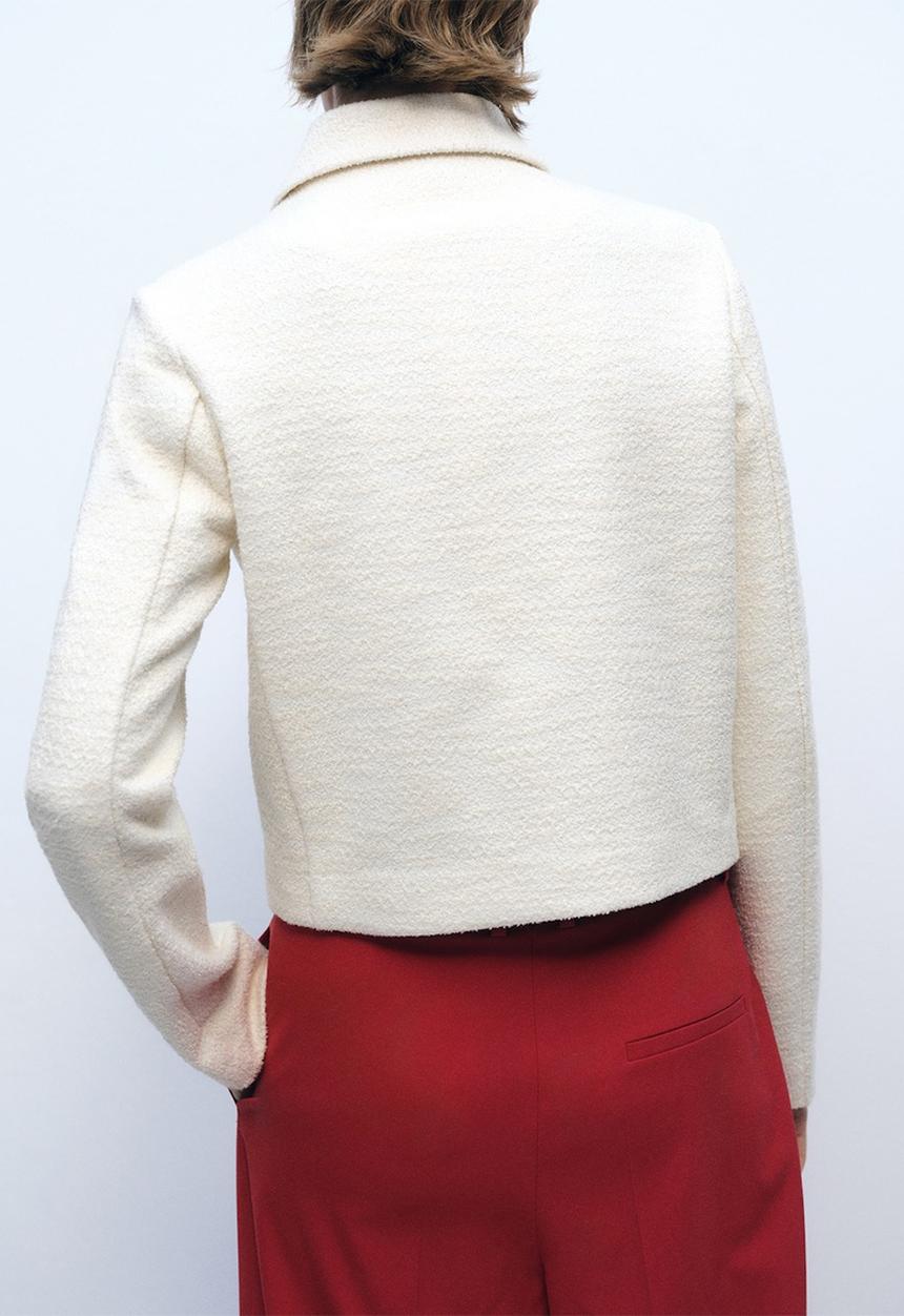 MANGO - Jacket Shelly - Light Beige