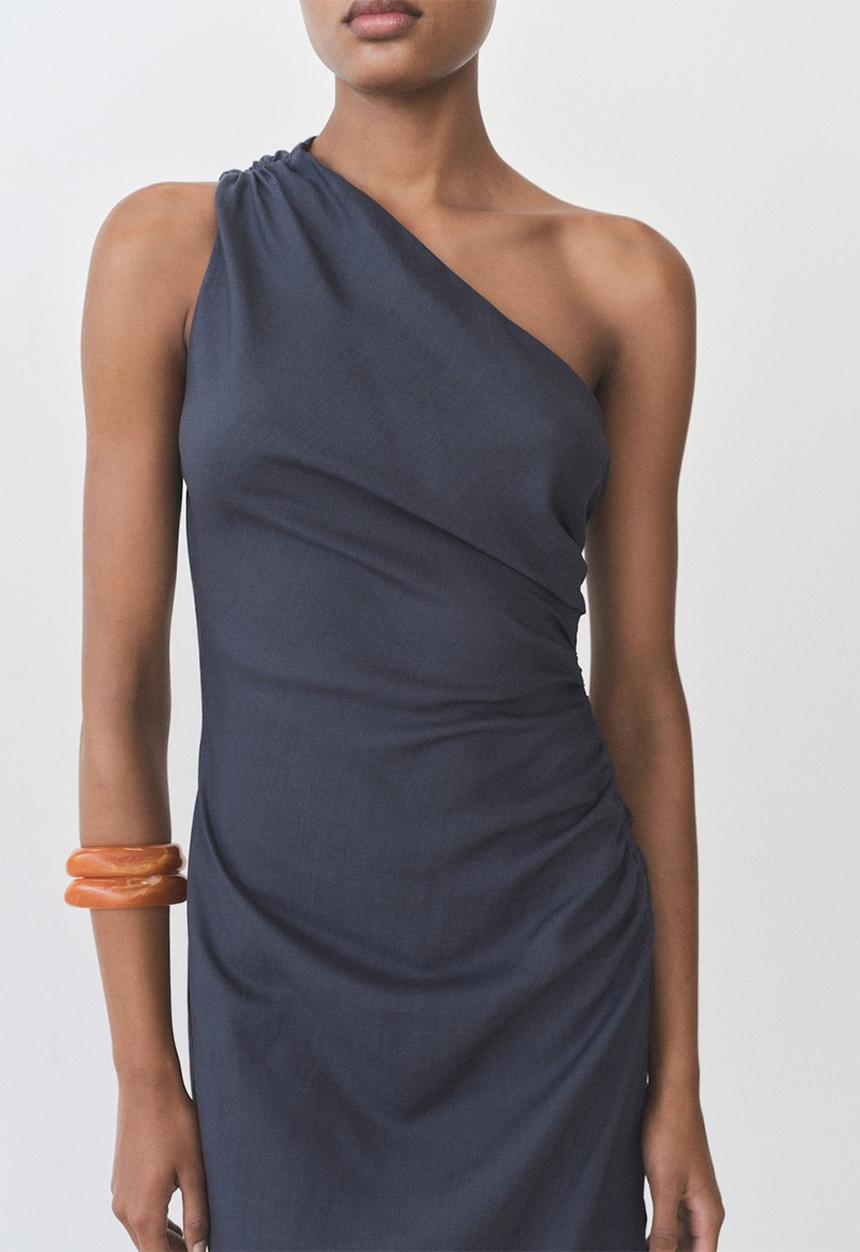 MANGO - Dress Naty3 - Medium Blue