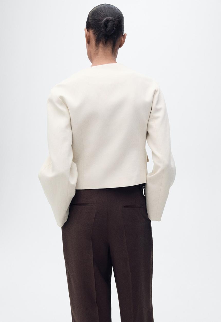 MANGO - Jacket Cris - Light Pastel Gray