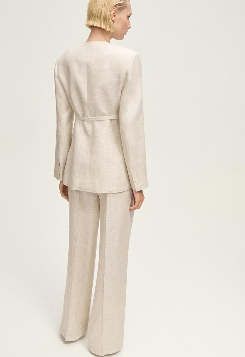 MANGO - Trousers Margarit - Light Pastel Gray