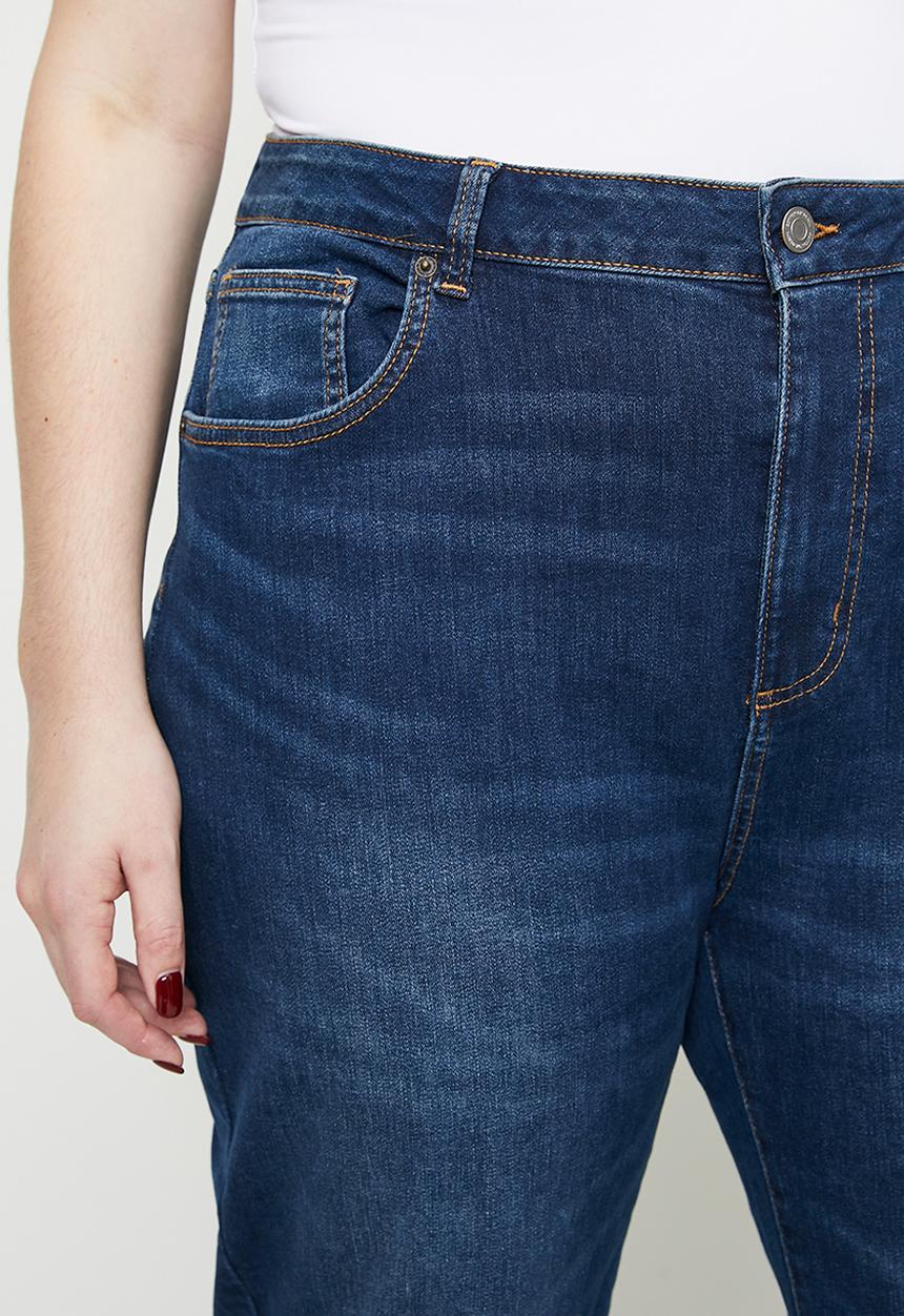 Cotton On - Plus size curvy stretch straight jean-mandy blue