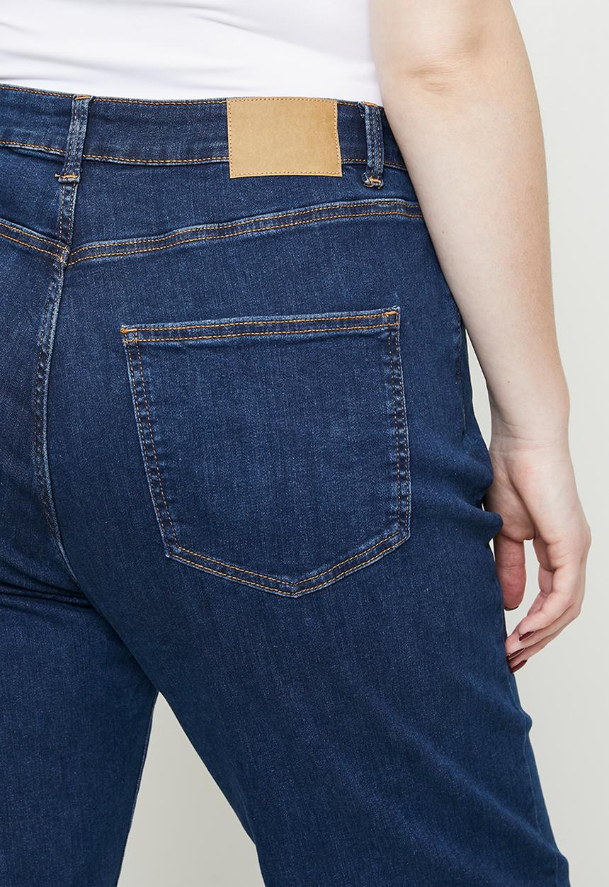 Cotton On - Plus size curvy stretch straight jean-mandy blue