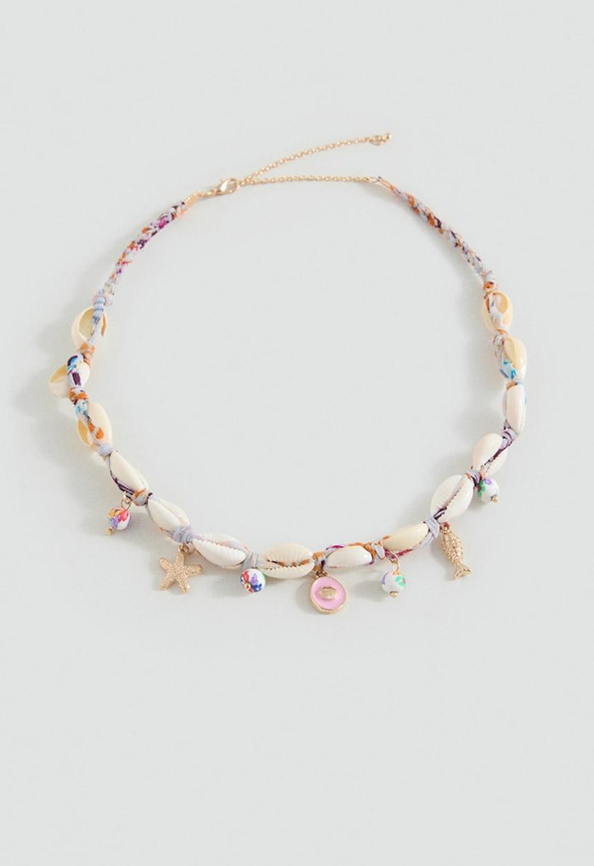 MANGO - Necklace Calella - Light/Pastel Brown