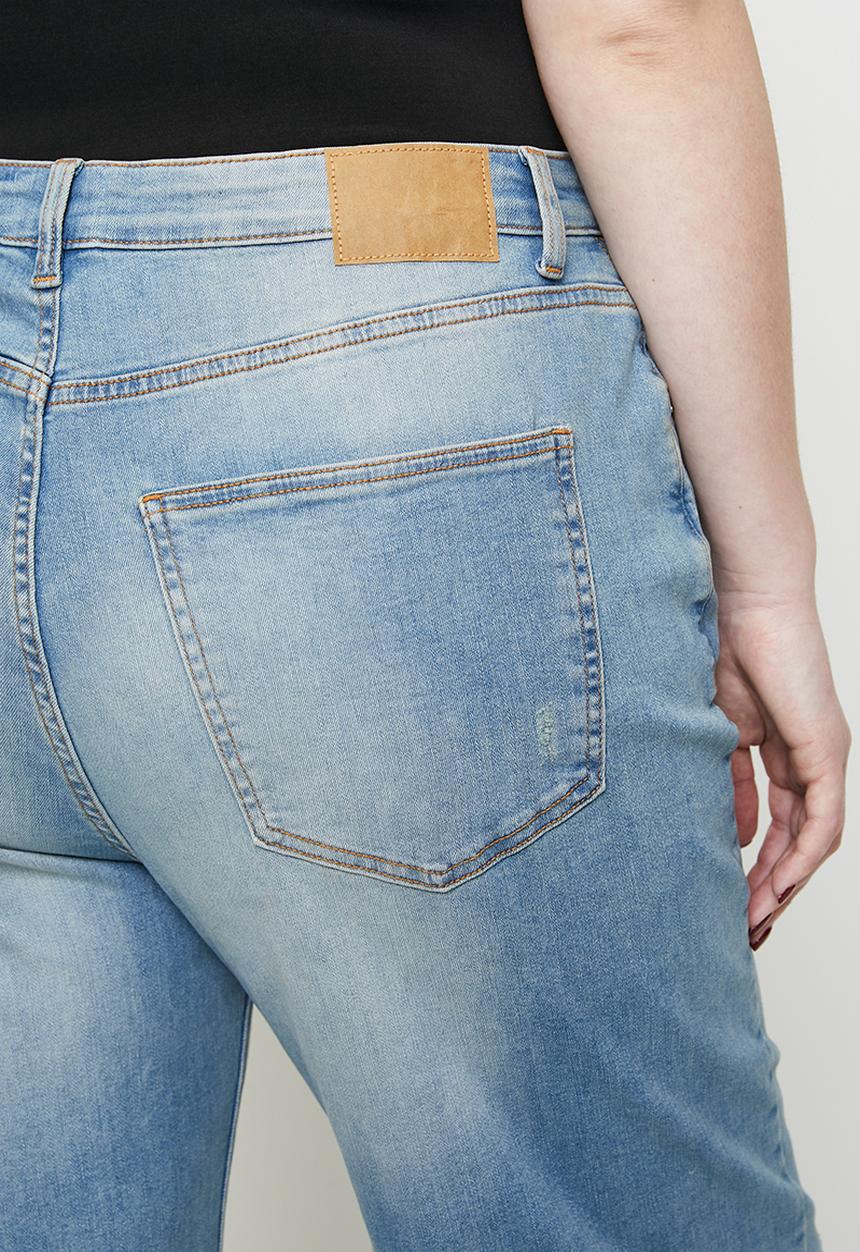 Cotton On - Plus size curvy stretch wide jean - delusion blue