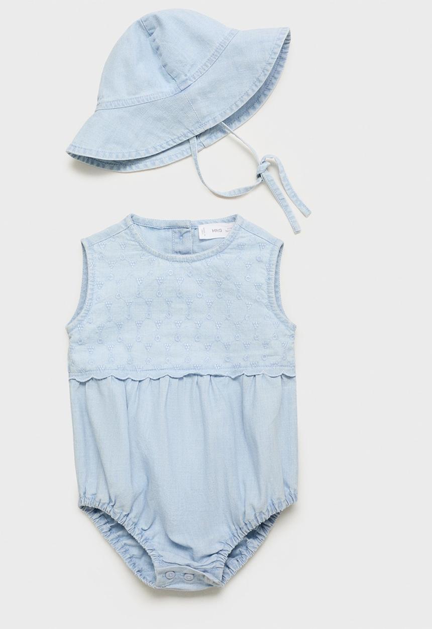 MANGO - Overall Ascain - Open Blue