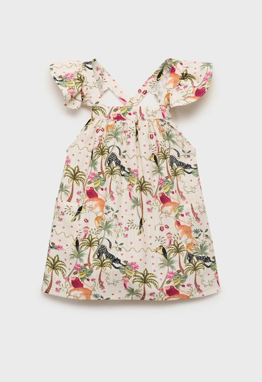 MANGO - Dress Banana - Light Beige