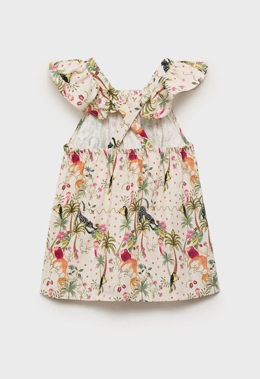 MANGO - Dress Banana - Light Beige