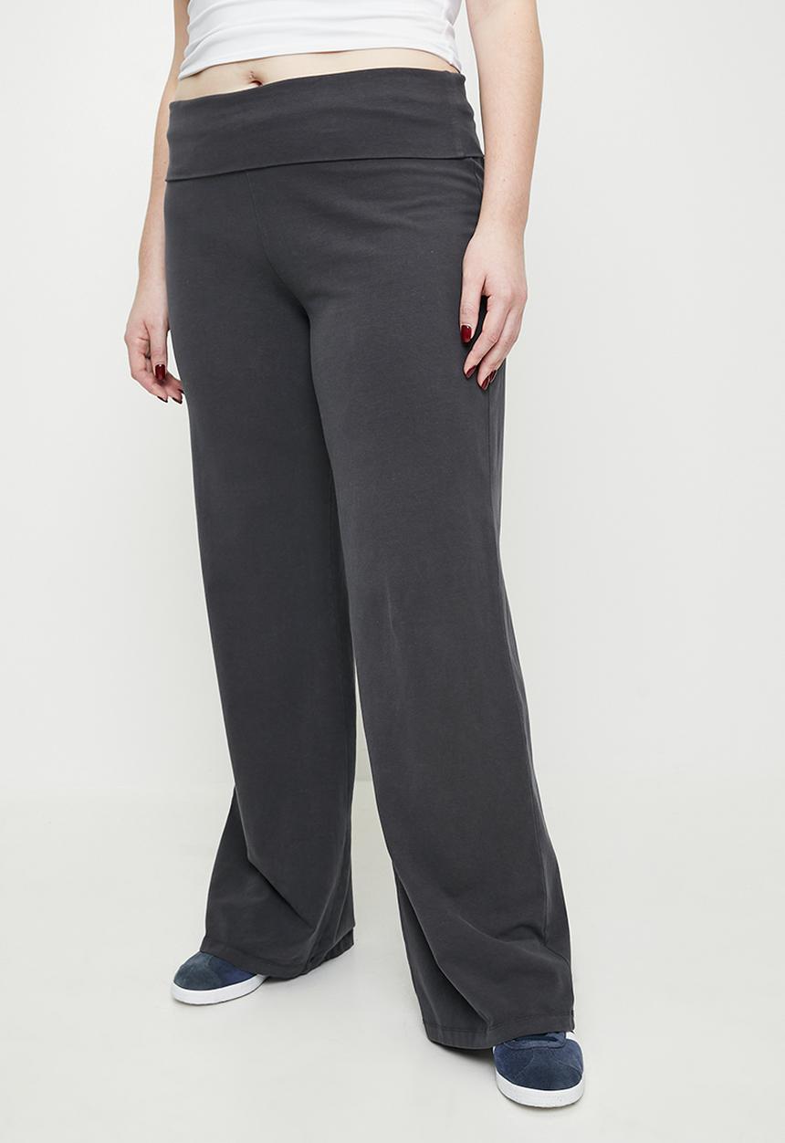 Cotton On - Plus bella straight leg pant-washed slate