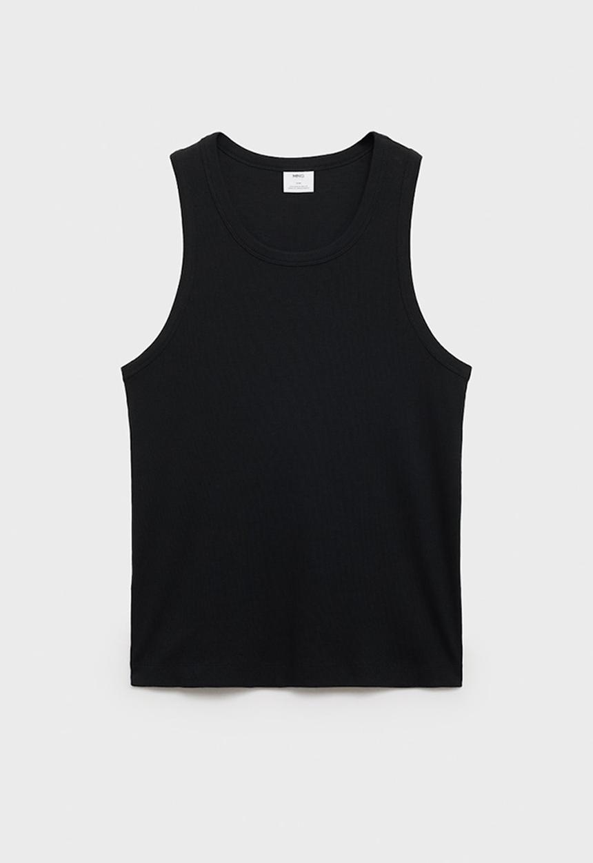 MANGO - T-Shirt DELTA - black