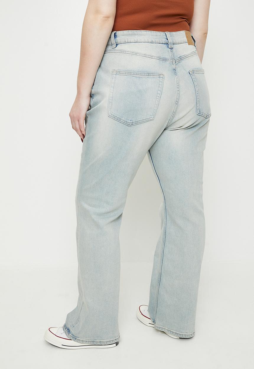 Cotton On - Plus curvy flare jean-halen blue