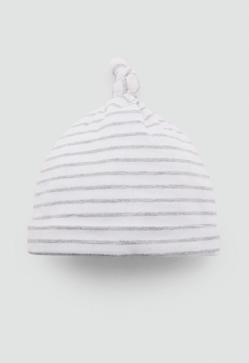 MANGO - Beanie stripeb - natural