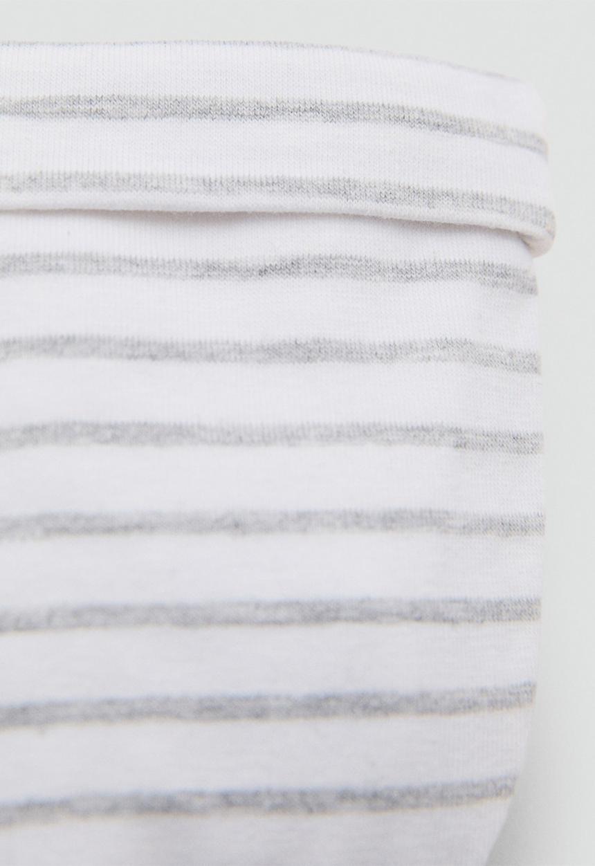 MANGO - Beanie stripeb - natural