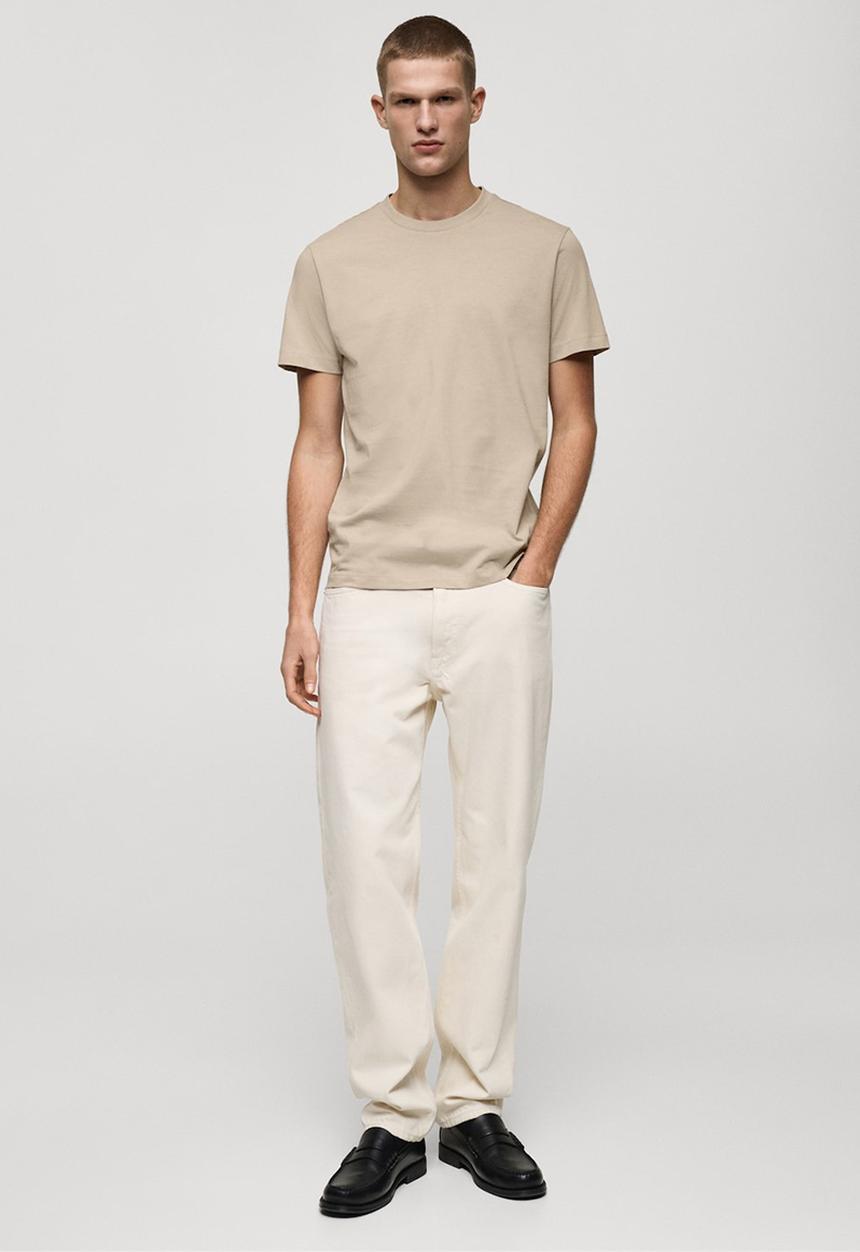 MANGO - T-Shirt CHERLO - Light Beige