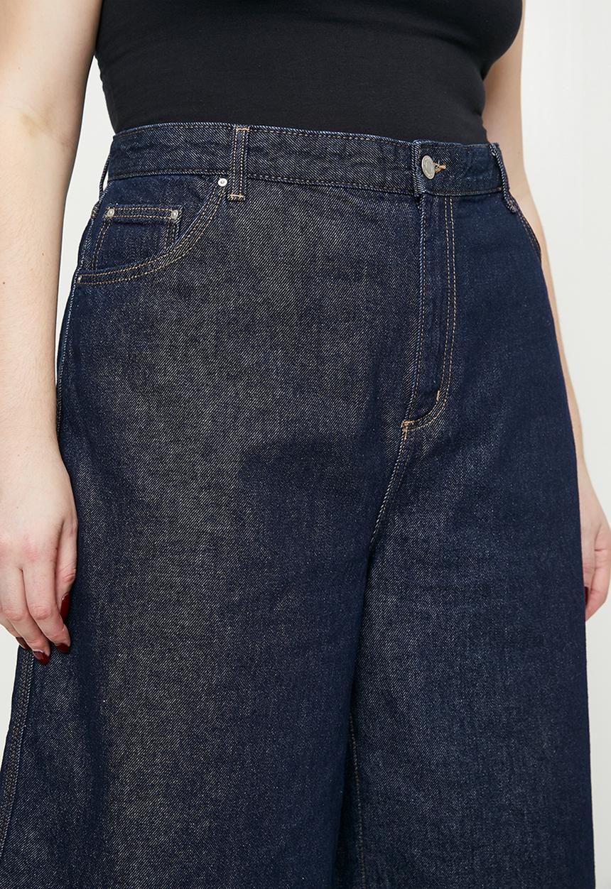 Cotton On - Plus 91 baggy denim jort-shutter blue