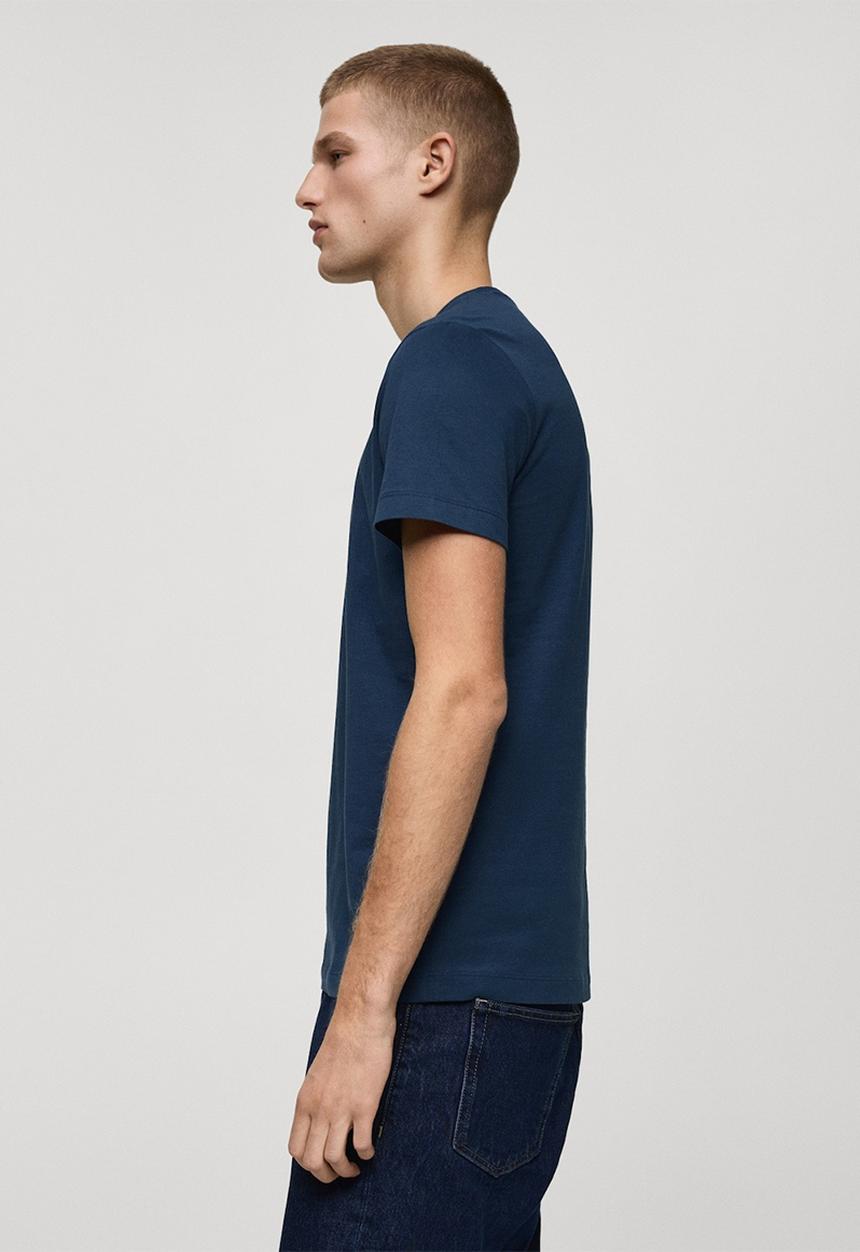 MANGO - T-Shirt CHERLO - navy 