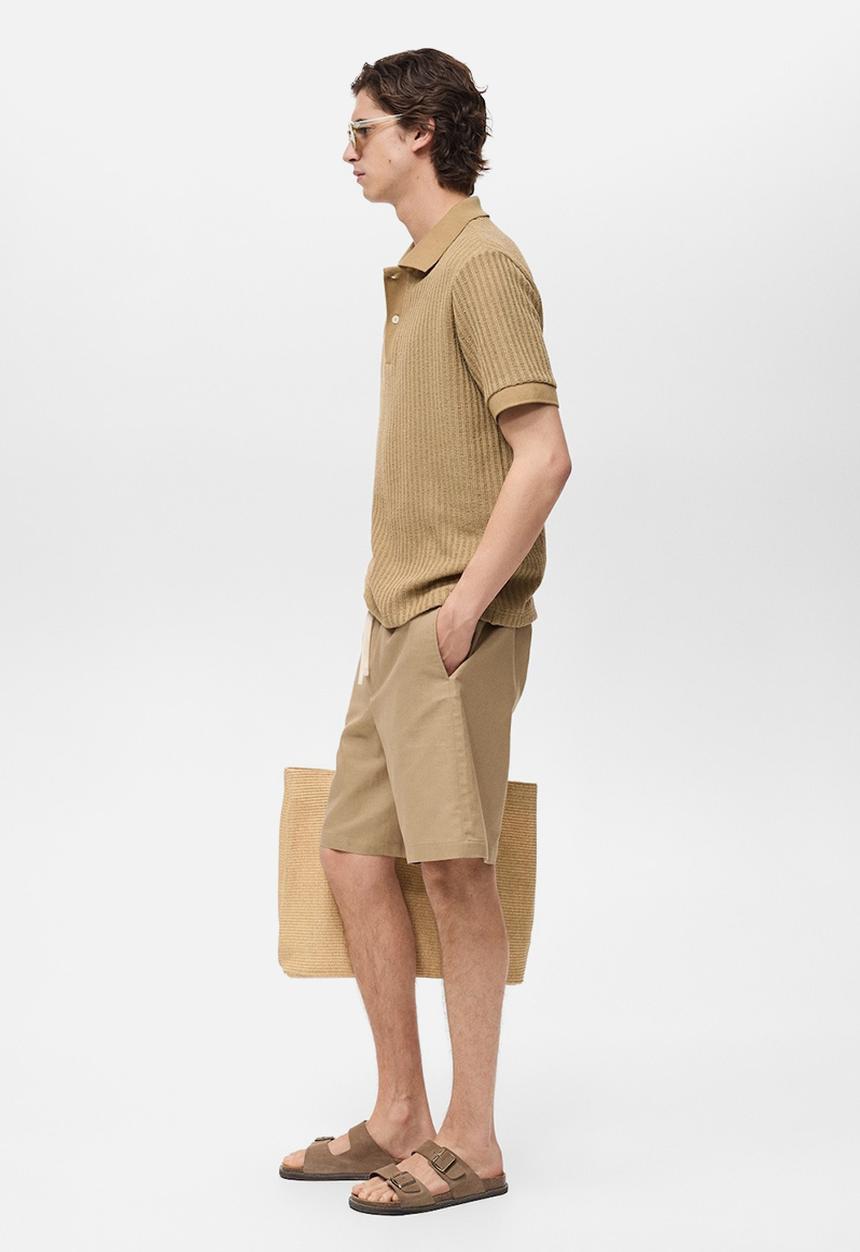 MANGO - Poloshirt OPENP - Beige