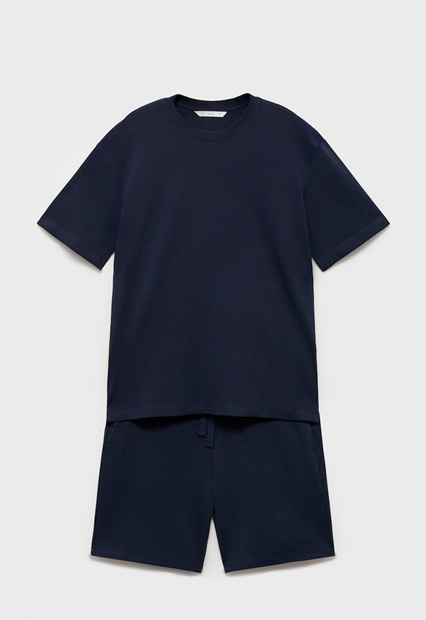 MANGO - Pyjama SLEEP - Navy